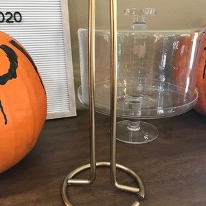 Gold plated paper towel holder